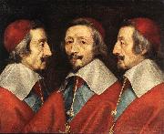 CERUTI, Giacomo Triple Portrait of Richelieu kjj China oil painting reproduction